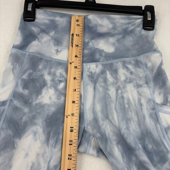Offline by Aerie Hugger High Rise Legging Size M Blue Tie Dye Long Inseam - Picture 9 of 10